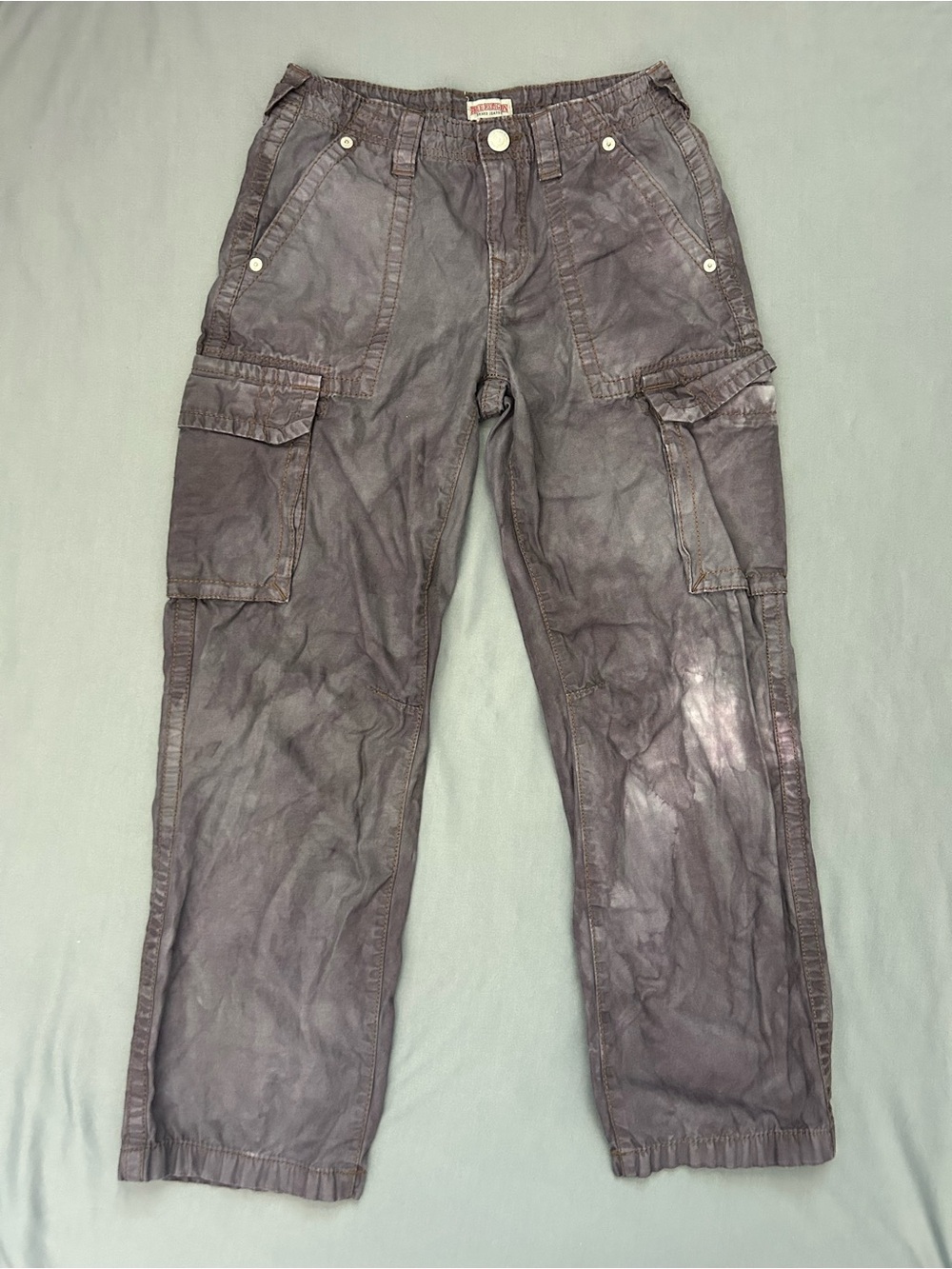 True Religion Brand Jeans Y2K Men's Size 26 Acid-washed Purple Jeans